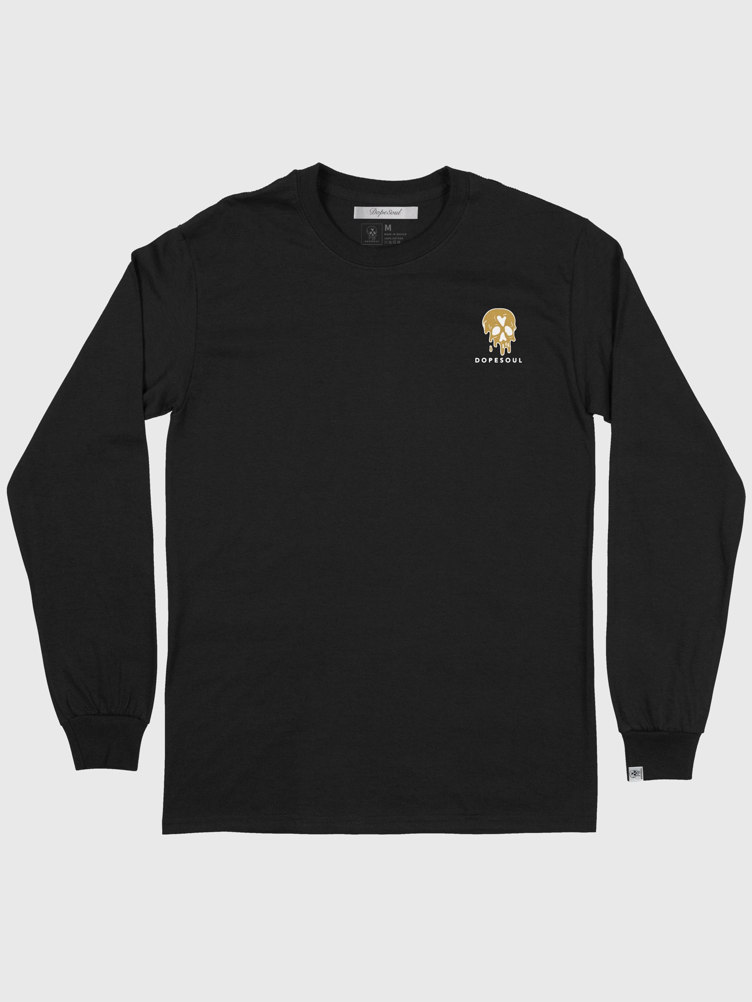 BLACK TWO-COLOR SKULL L/S product image (1)