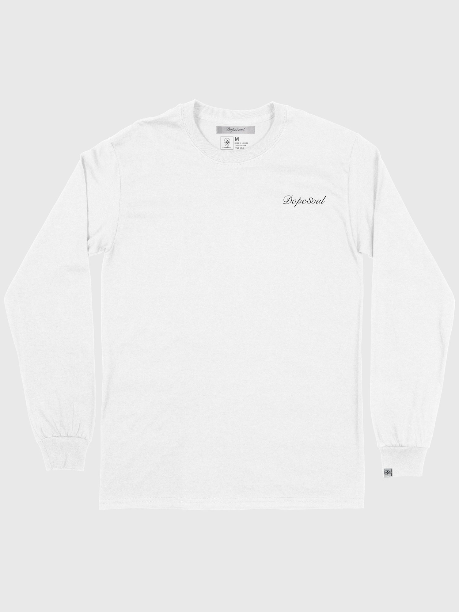 WHITE WORDMARK L/S product image (1)