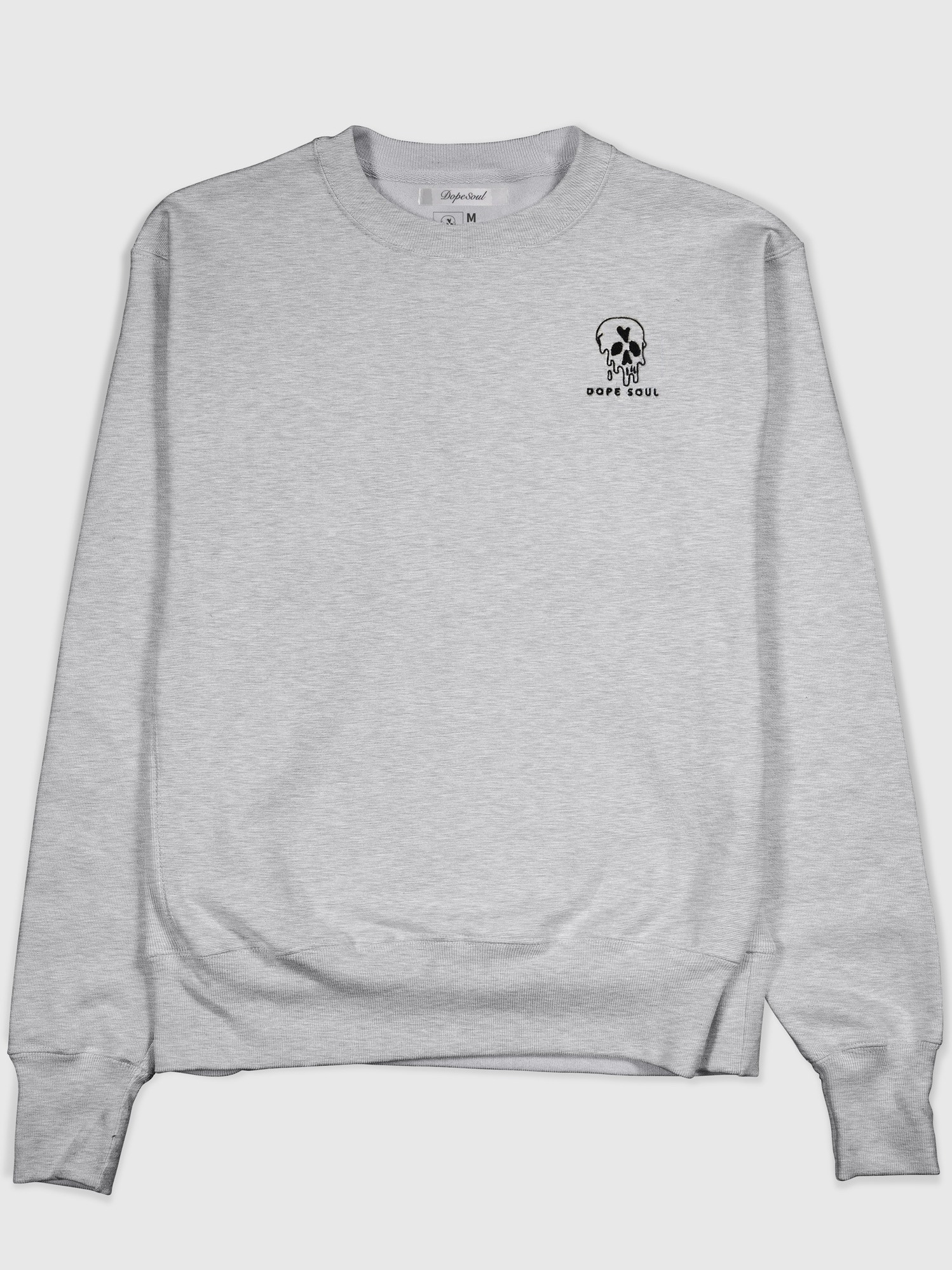 EMBROIDERED GRAY SKULL SWEATSHIRT product image (1)