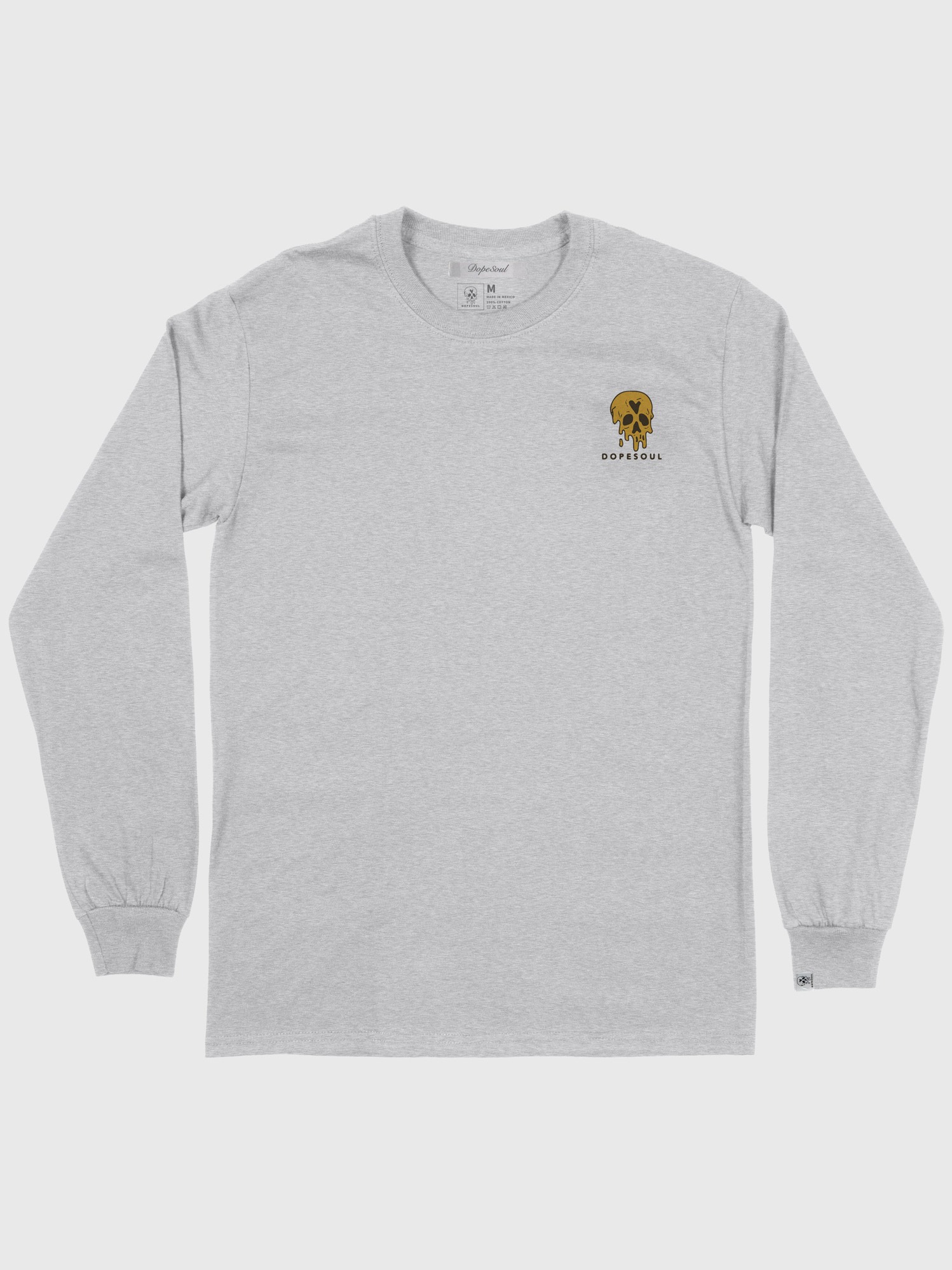 GRAY TWO-COLOR SKULL L/S product image (1)